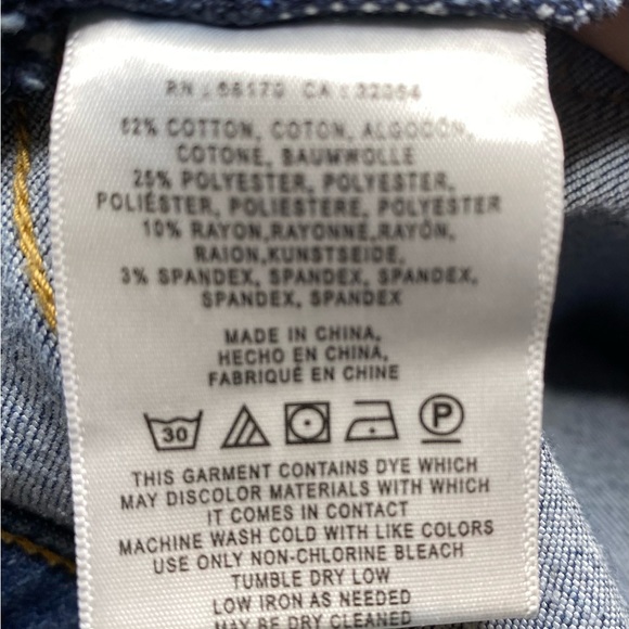 Anthropologie Pilcro High Rise Denim Leggings Size 25 - Picture 5 of 6